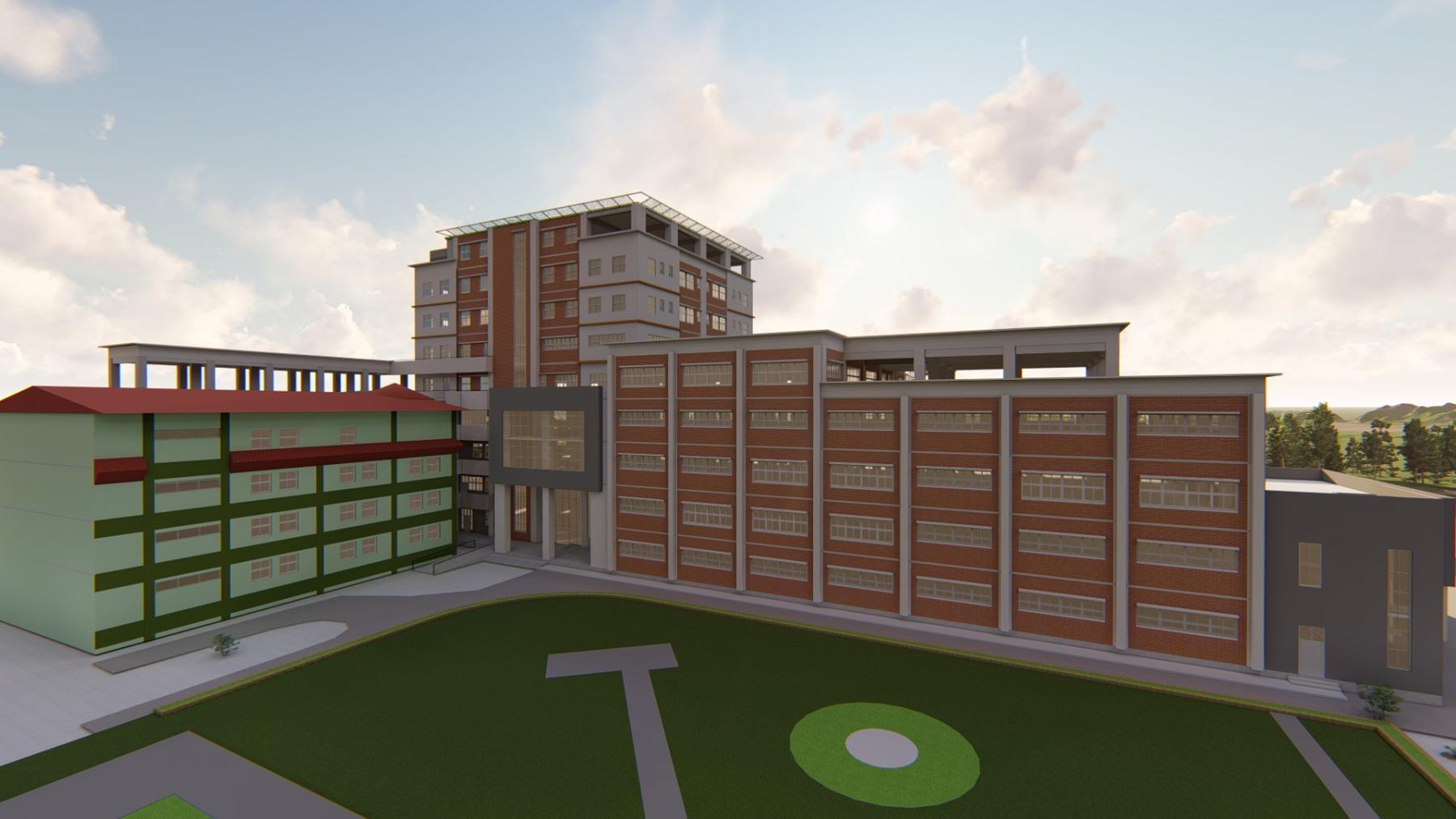 3D View of Sahid Gangalal Hospital